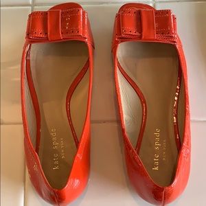 Kate Spade Blood Red Orange Shoes